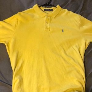 Yellow polo shirt